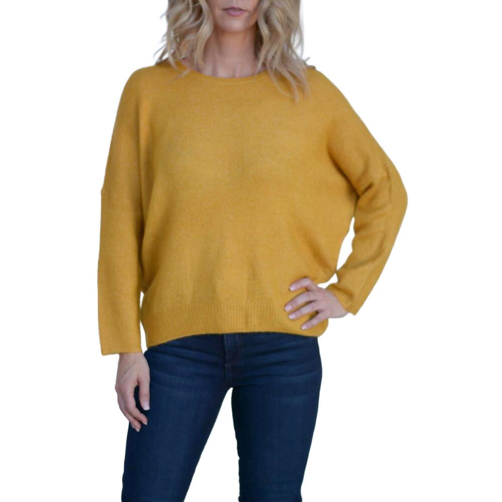 NEW PINK MARTINI cover your basics sweater in mustard